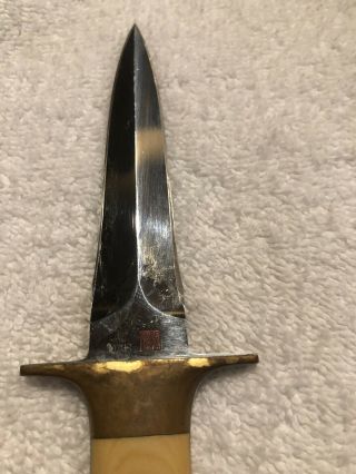 Vintage 1980’ Al Mar Fang1 5001 Seki Japan Boot Dagger Knife W/Original Sheath 5
