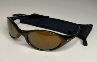 Oakley Vintage Eye Jacket 1.  0 Metallic Moss/gold Iridium Sunglasses