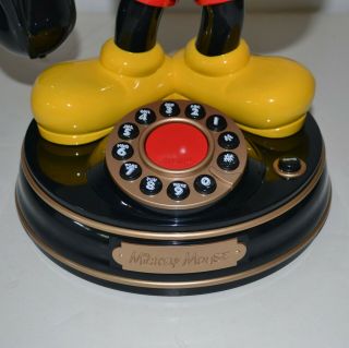 DISNEY Vintage 1997 Mickey Mouse Animated Talking Telephone 7