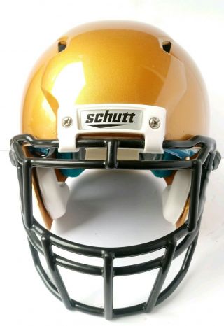 Schutt Adult Ion 4d Gold Football Helmet With Facemask - Vintage - Large Dec 2008