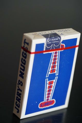 Authentic Vintage Jerry ' s Nuggets Playing Cards Blue Deck 4