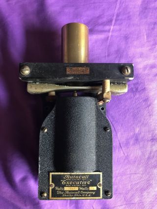 Vintage Autocall Executive Bell Chime / Door Bell Deco; 115v,  60hz,  12 Watts