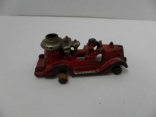 Vintage Hubley Usa Cast Iron Fire Engine Truck Toy - As Found