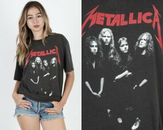 Vtg 80s Metallica And Justice For All Concert Tour Metal Rock Band Tee T Shirt