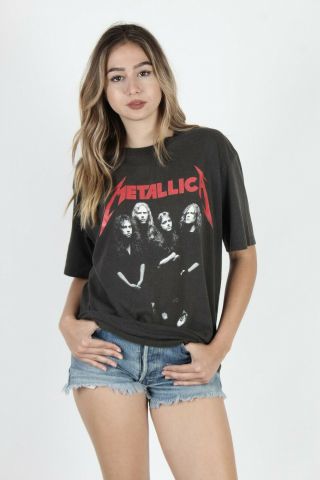 Vtg 80s Metallica And Justice For All Concert Tour Metal Rock Band Tee T Shirt 2