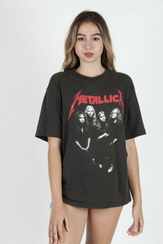 Vtg 80s Metallica And Justice For All Concert Tour Metal Rock Band Tee T Shirt 3