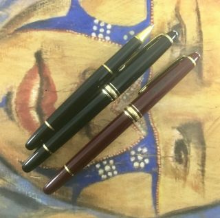 Montblanc Meisterstuck Vintage 2 Fountain Pens And 1 Rollerball Pen