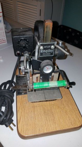 Kingsley Hot Foil Stamping Machine Vintage M - 75 Model