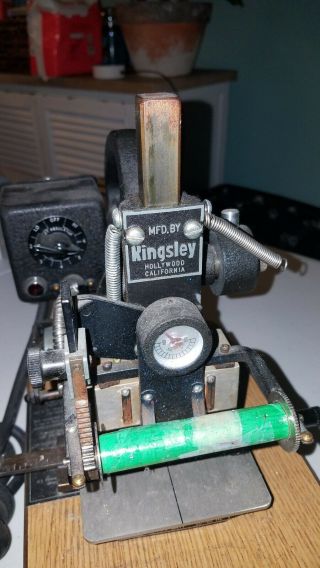 Kingsley Hot Foil Stamping Machine Vintage M - 75 Model 2