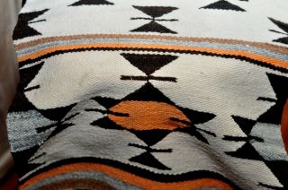 VINTAGE NATIVE AMERICAN NAVAJO INDIAN HORSE BLANKET,  RUG.  REALLY 4