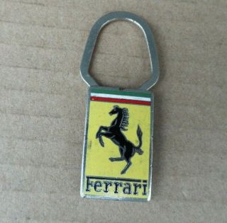 Vintage Ferrari Key Ring By A.  E.  Lorioli Milano,  Collectible Ferrari Accessories