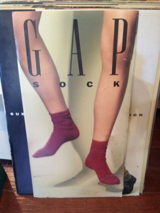 Vintage GAP Store Poster Boards from the early 90 ' s.  Own a piece of GAP history 8