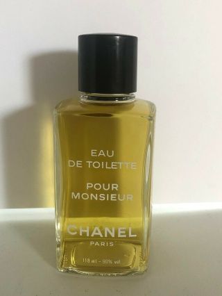 Rare Vintage Chanel Pour Monsieur Eau De Toilette Splash 118 Ml 4 Oz Without Box