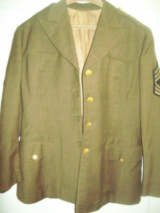 Us Army Wac Womans Named Jacket For A Master Sergeant Large Size