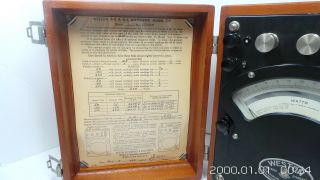 Vintage Weston AC - DC Wattmeter Model 310 4