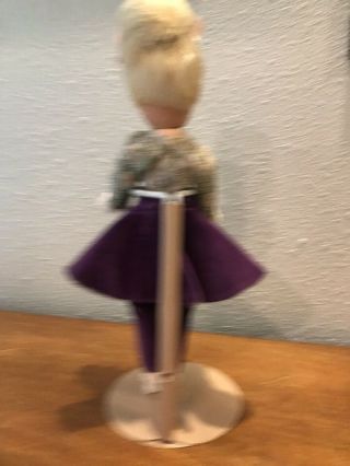 Schiaparelli Vintage Doll 1950’s Era But Only Displayed On Stand 12” High 2
