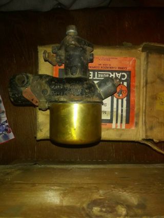 Vintage Oem 1928 Chevy Carter Carburetor Rakx - 0 Updraft Barn Find