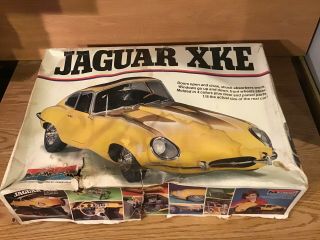 Vintage 1976 Monogram 1:8 Jaguar Xk Parts Or Restoration Model Kit.