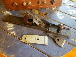 Vintage Stanley Bailey No.  7 Type 13 (1925 - 1928) Sweetheart Jointer Wood Plane 8