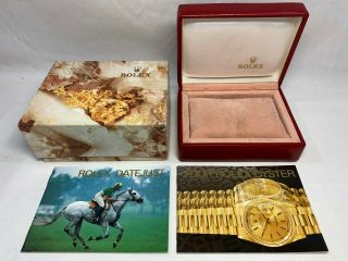 Vintage Rolex Watch Box Case Ladies 14.  00.  71 Booklet 0426221