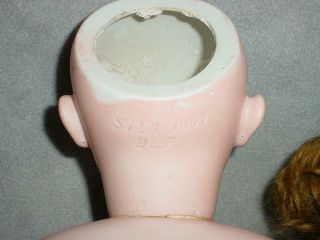 Antique Simon Halbig 1009 Bisque Head Doll w/Cork Pate 11