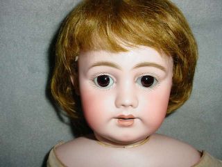 Antique Simon Halbig 1009 Bisque Head Doll W/cork Pate