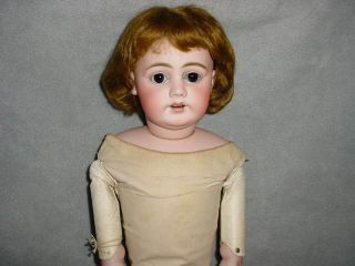 Antique Simon Halbig 1009 Bisque Head Doll w/Cork Pate 2