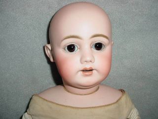 Antique Simon Halbig 1009 Bisque Head Doll w/Cork Pate 5