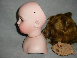 Antique Simon Halbig 1009 Bisque Head Doll w/Cork Pate 8