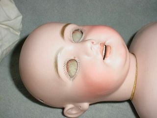 Antique Simon Halbig 1009 Bisque Head Doll w/Cork Pate 9