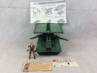 Bridge Layer & Decals 1984 Gi Joe Vintage 100 Complete Tank