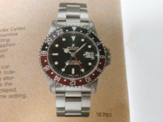 VINTAGE ROLEX GMT - Master Booklet 16760 English w324474905 5