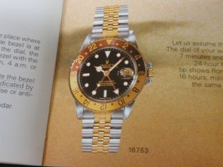 VINTAGE ROLEX GMT - Master Booklet 16760 English w324474905 6