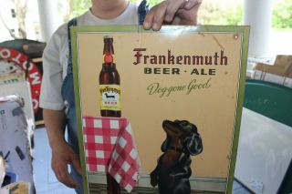 Rare Vintage 1930 ' s Frankenmuth Beer & Ale Bar Tavern Gas Oil 19 