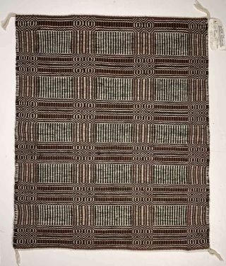 NAVAJO Rosabell Nez RARE double - face twill rug 2