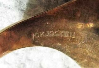 10kt Gold Josten Leechburg Pa High School Ring Size 10 7.  9g 1941 $130 in Gold 6