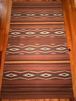 FINELY WOVEN VINTAGE NAVAJO WIDE RUINS RUG,  59x34INCHES 4