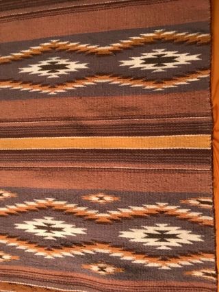 FINELY WOVEN VINTAGE NAVAJO WIDE RUINS RUG,  59x34INCHES 6