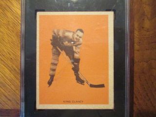 Vintage 1933 - 34 Hamilton Gum 17 King Clancy Nhl Hockey Card Graded Sgc 35 Good,