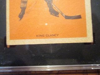 Vintage 1933 - 34 Hamilton Gum 17 King Clancy NHL Hockey Card Graded SGC 35 Good, 4