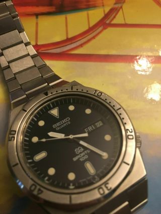 Rare Vintage Seiko Sports 100 7546 - 6030 Diver Mens Watch,  1978 2