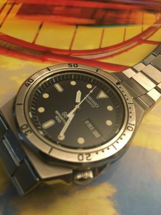Rare Vintage Seiko Sports 100 7546 - 6030 Diver Mens Watch,  1978 3