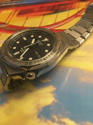 Rare Vintage Seiko Sports 100 7546 - 6030 Diver Mens Watch,  1978 4