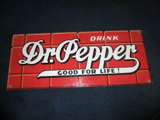 Vintage Dr Pepper Porcelain Sign From The 1930 