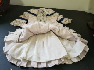 Vintage French victorian cotton dress 16 