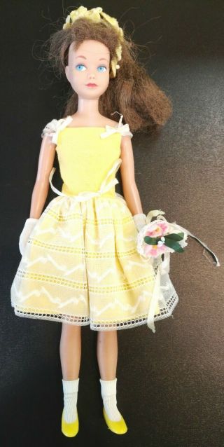 Vintage 1963 Barbie Skipper W/ Outfits,  Carrying Case,  And Accessories 2