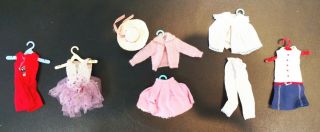Vintage 1963 Barbie Skipper W/ Outfits,  Carrying Case,  And Accessories 6