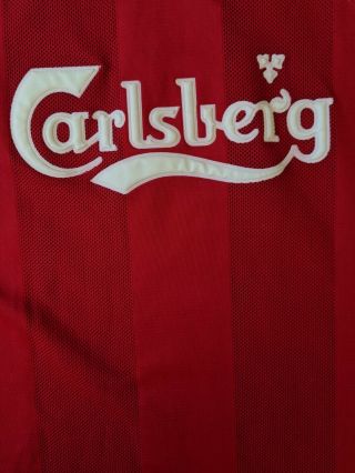 Vintage Adidas Liverpool Jersey 1995 - 96 Home Shirt Football Soccer Carlsberg XL 3