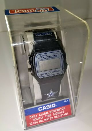 Casio Dallas Cowboys Team Nfl Digital Watch In Case Vintage Nl - 01a - F2 596