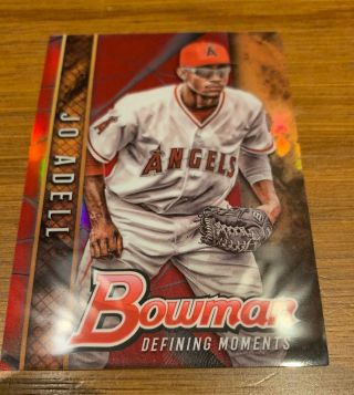 Jo Adell 2017 Bowman Defining Moments Red Refractor 5/5 Sp Rare Angels Rookie Rc